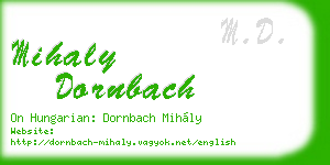 mihaly dornbach business card