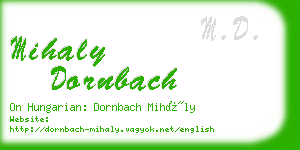 mihaly dornbach business card